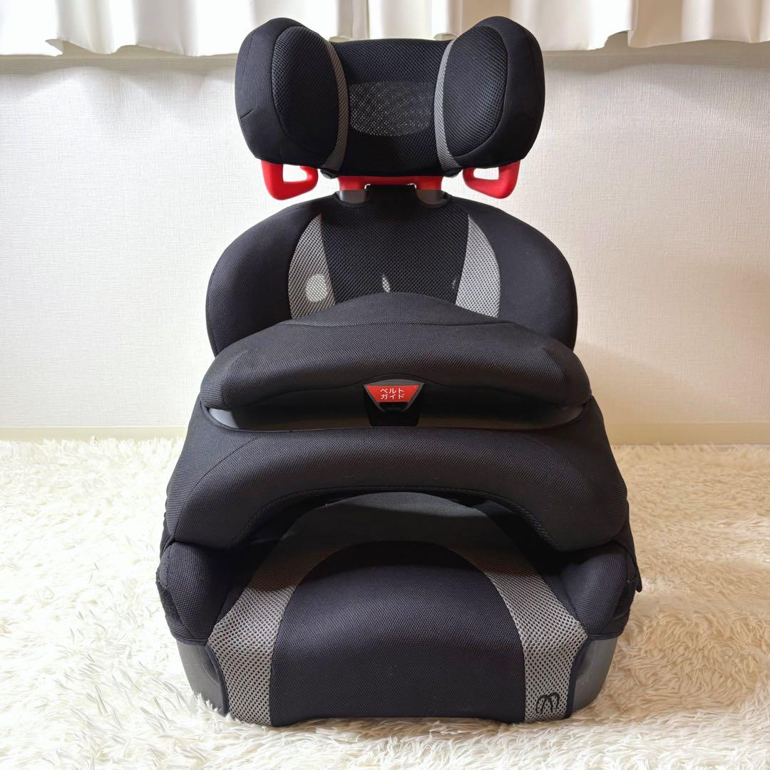 エールべべ サラット3ステップV3 ブラックグレー ジュニアシート AM265