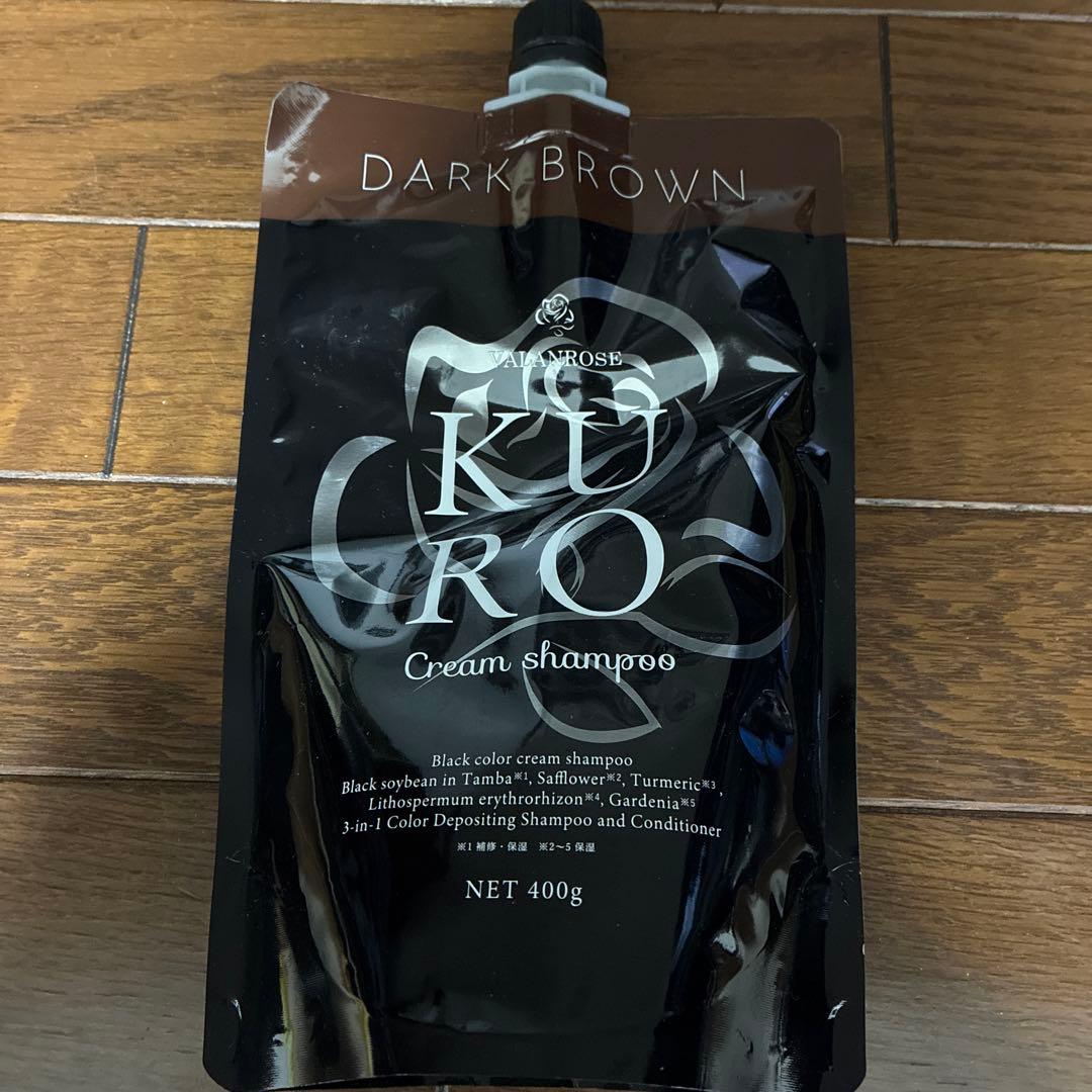 KURO ダークブラウン クリームシャンプー 400g - メルカリ