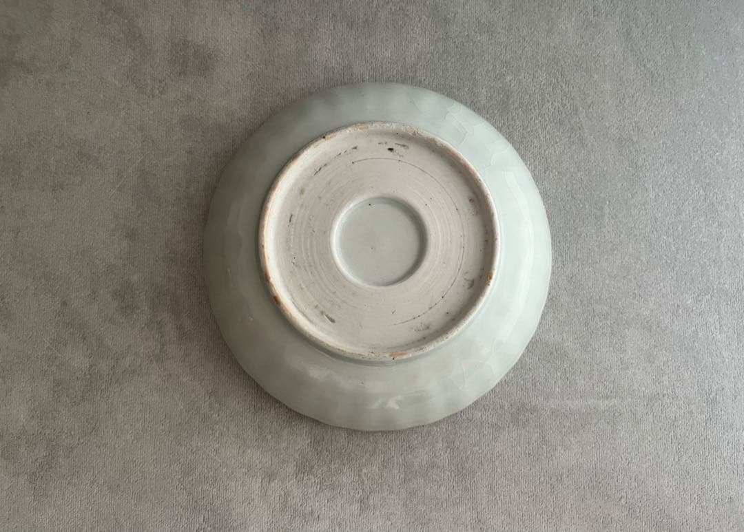 古伊万里 白磁 輪花 膾皿 なます皿 4客 江戸時代