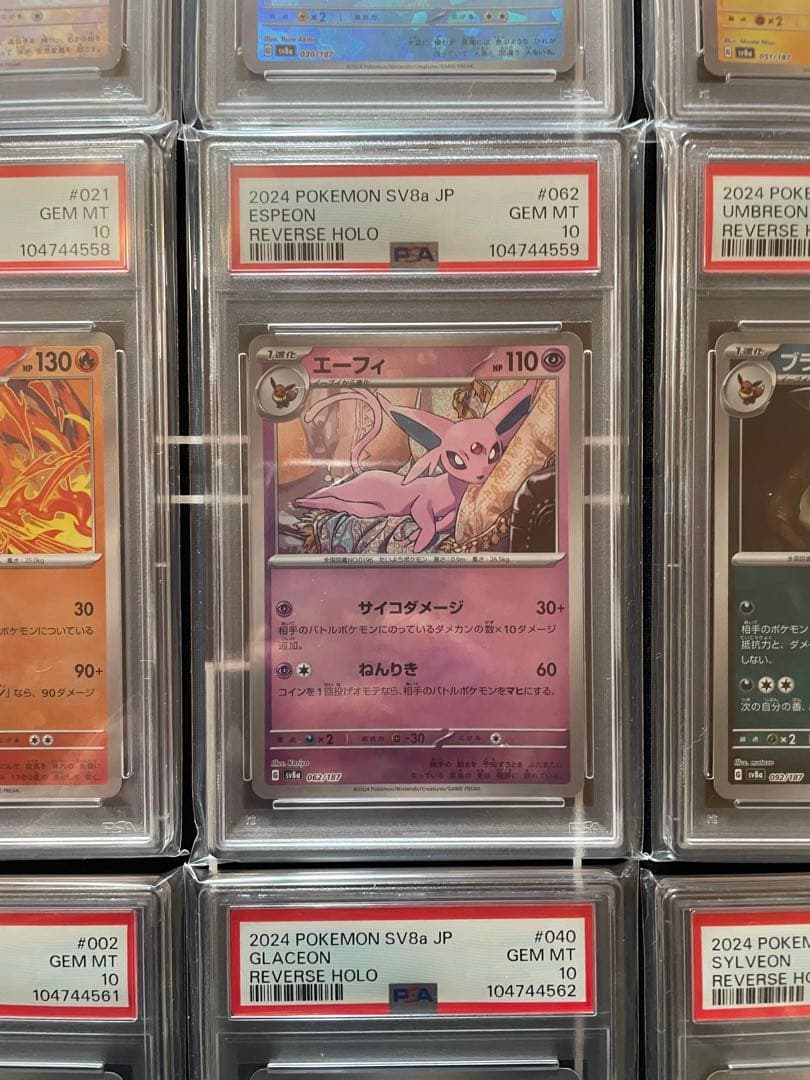 PSA10 ブラッキー 他 ブイズ モンスターボール 9枚連番 テラスタルフェス