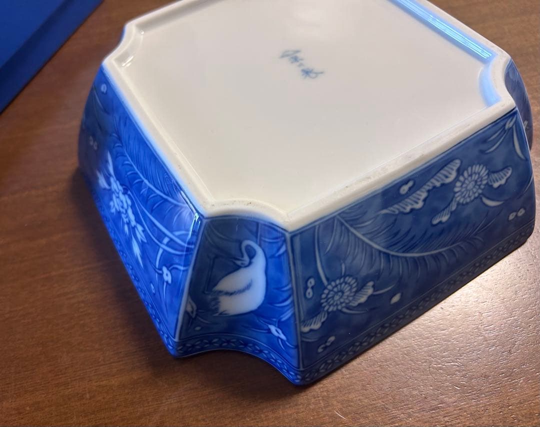 深川製磁 四方隅切深鉢 白鷺 大 21cm - メルカリ