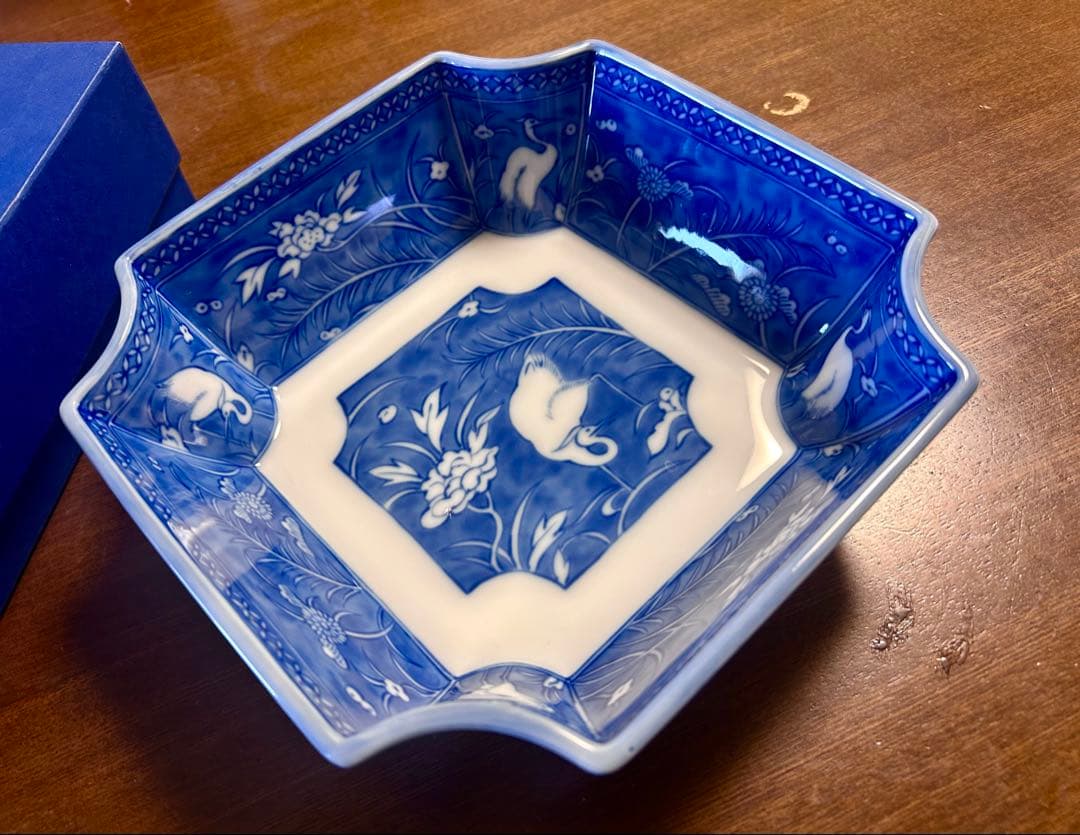 深川製磁 四方隅切深鉢 白鷺 大 21cm - メルカリ