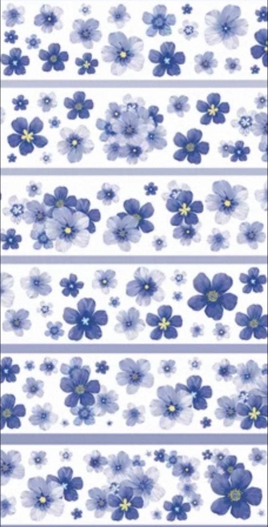 贝壳光 雾蓝 ダイカット加工 6cm×5m 海外マスキングテープ 海外マステ