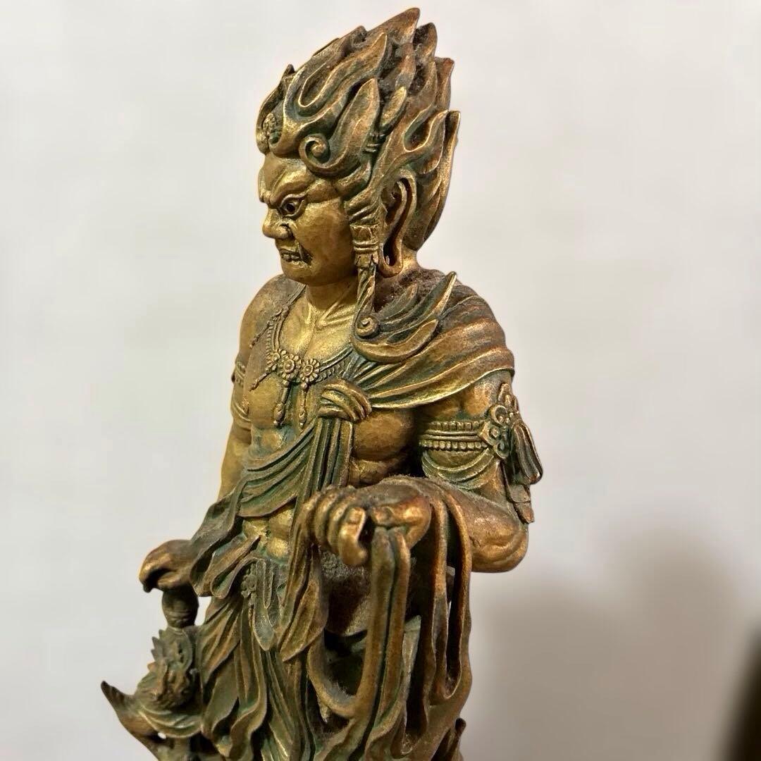 松久宗林 不動明王 青銅 仏像 美品