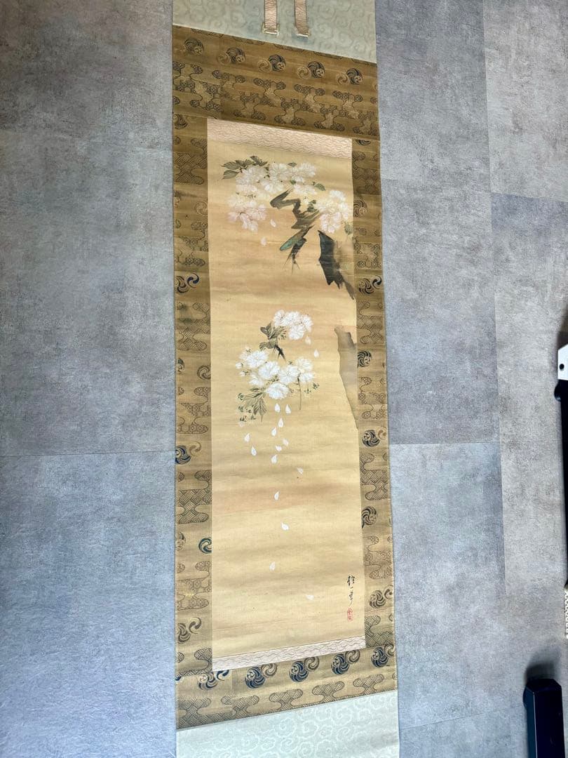 掛軸 骨董 蔵出し 花 木箱付き - yellows.co.jp 日本