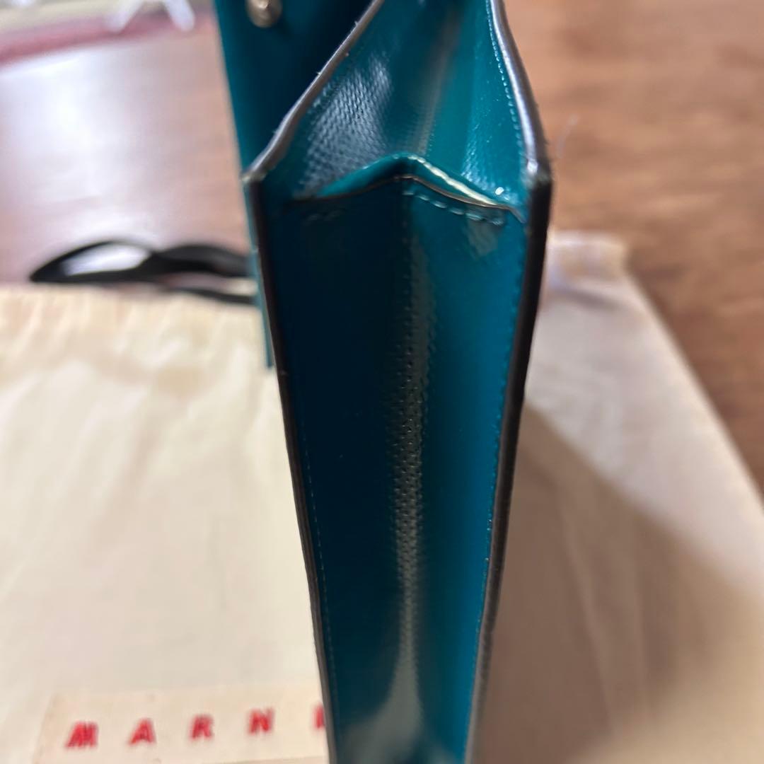 MARNI TRIBECA マルニ トライベッカ ショルダーバッグ 黒緑