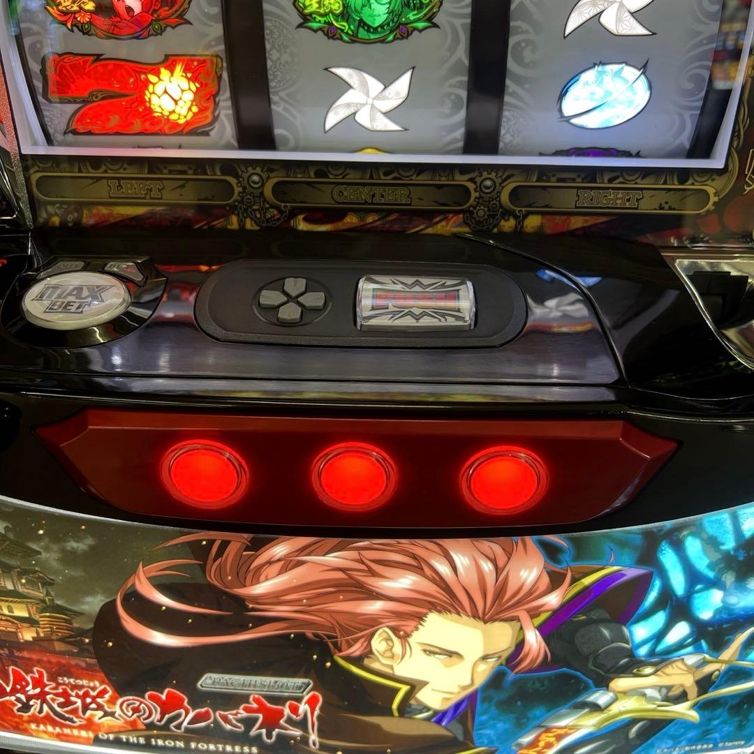 パチスロ「甲鉄城のカバネリ」美馬パネル コイン不要機付 パチスロ実機