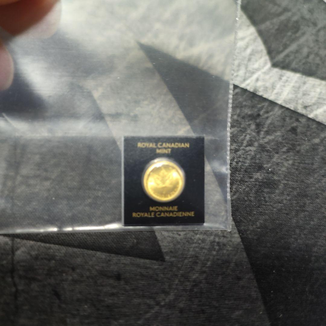 未開封）カナダ メイプルリーフデザイン1g金貨 2023