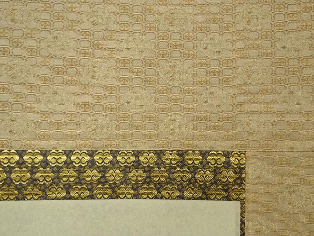 真作】掛軸 植田春甫『四季花図』絹本 肉筆 共箱付 掛け軸 a041713