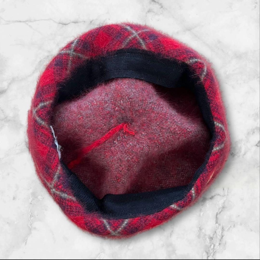 ヴィヴィアンウエストウッド ポンポン付きニットキャップ アンゴラ