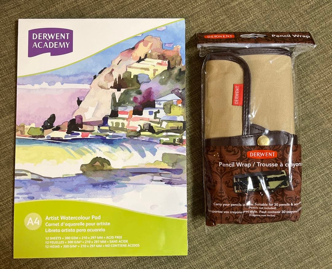 DERWENT ダーウェント ウォーターカラーペンシル画材セット 水彩色鉛筆