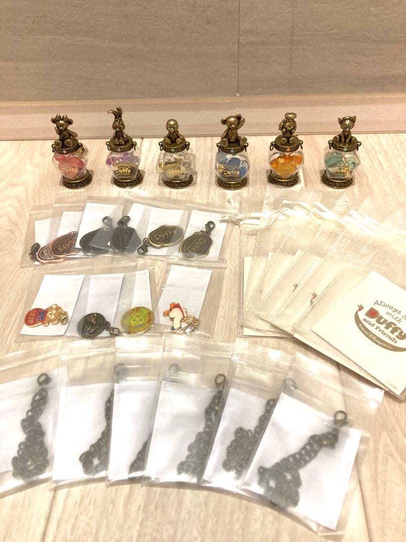 ハピフルボトル コンプ 6体セット ダッフィー キーチェーン チャーム込