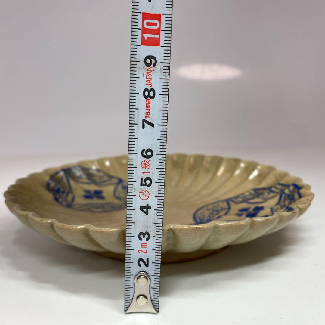 岡本英山作 虫明焼 蛍ノ絵茶碗 桂又三郎書付 茶道具C255