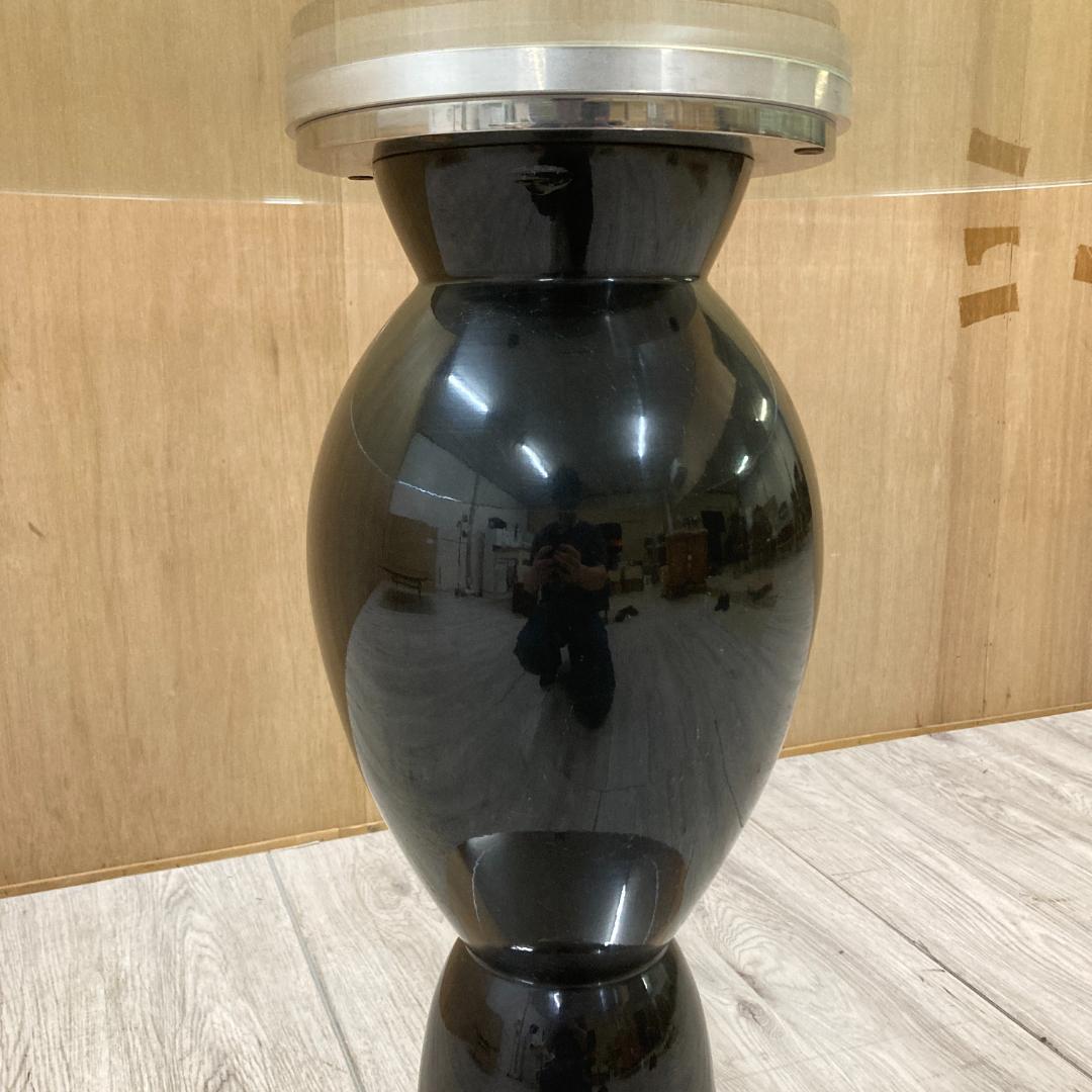 バロッサバレンティ スペイン ダイニングテーブル　ガラス丸テーブル