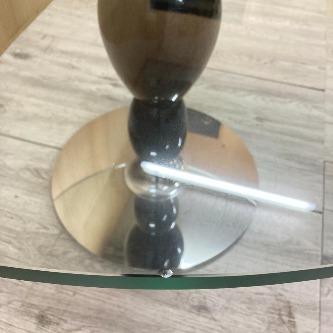 バロッサバレンティ スペイン ダイニングテーブル　ガラス丸テーブル