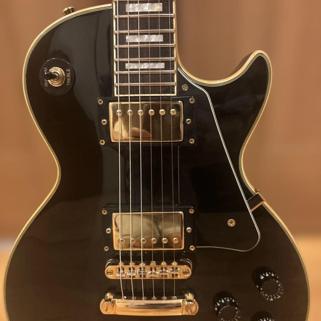 ”ぼっちざろっく”Blitz BLACKレスポールカスタムタイプ 新品弦張替済