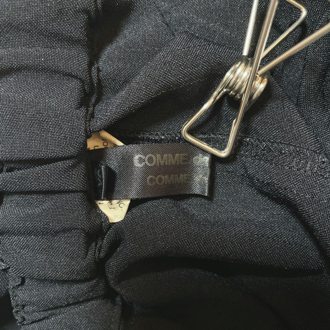 美品 コムデギャルソン 変形 ワイドパンツ サルエル ネイビー XS