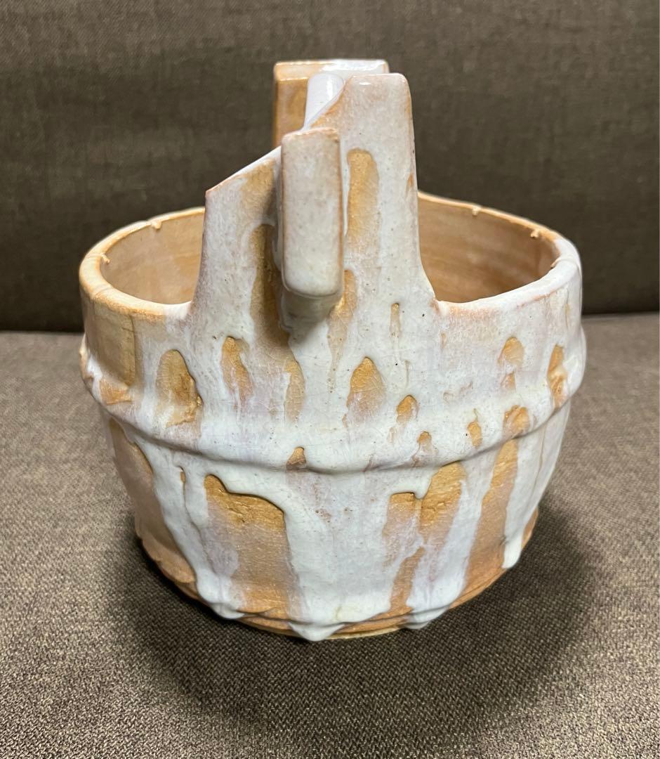 【萩焼　花入れ　手桶】