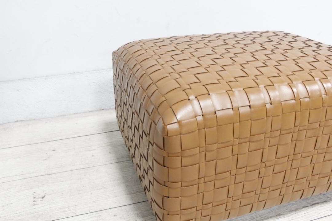 [展示極美品] FLEXFORM オットマン スツール BANGKOK 総革