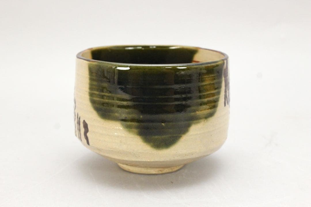 No5037 古瀬戸窯 二十六世 加藤作助 造 瀬戸茶碗 共箱