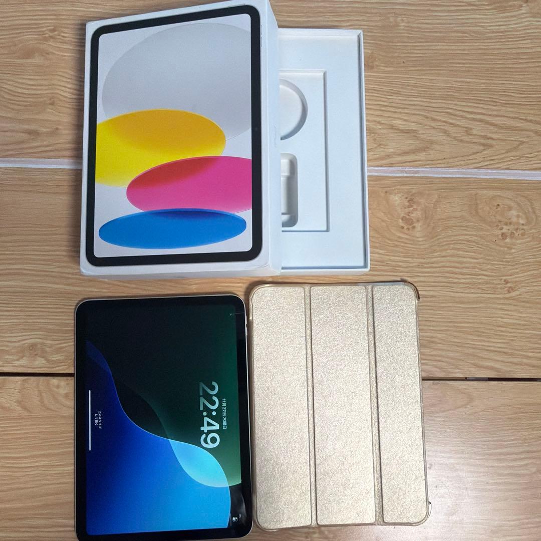 【美品】Apple iPad 10.9インチ/第10世代/256GB ケース付き iPad 第10世代 256gb Wi-Fi Apple ケース付き