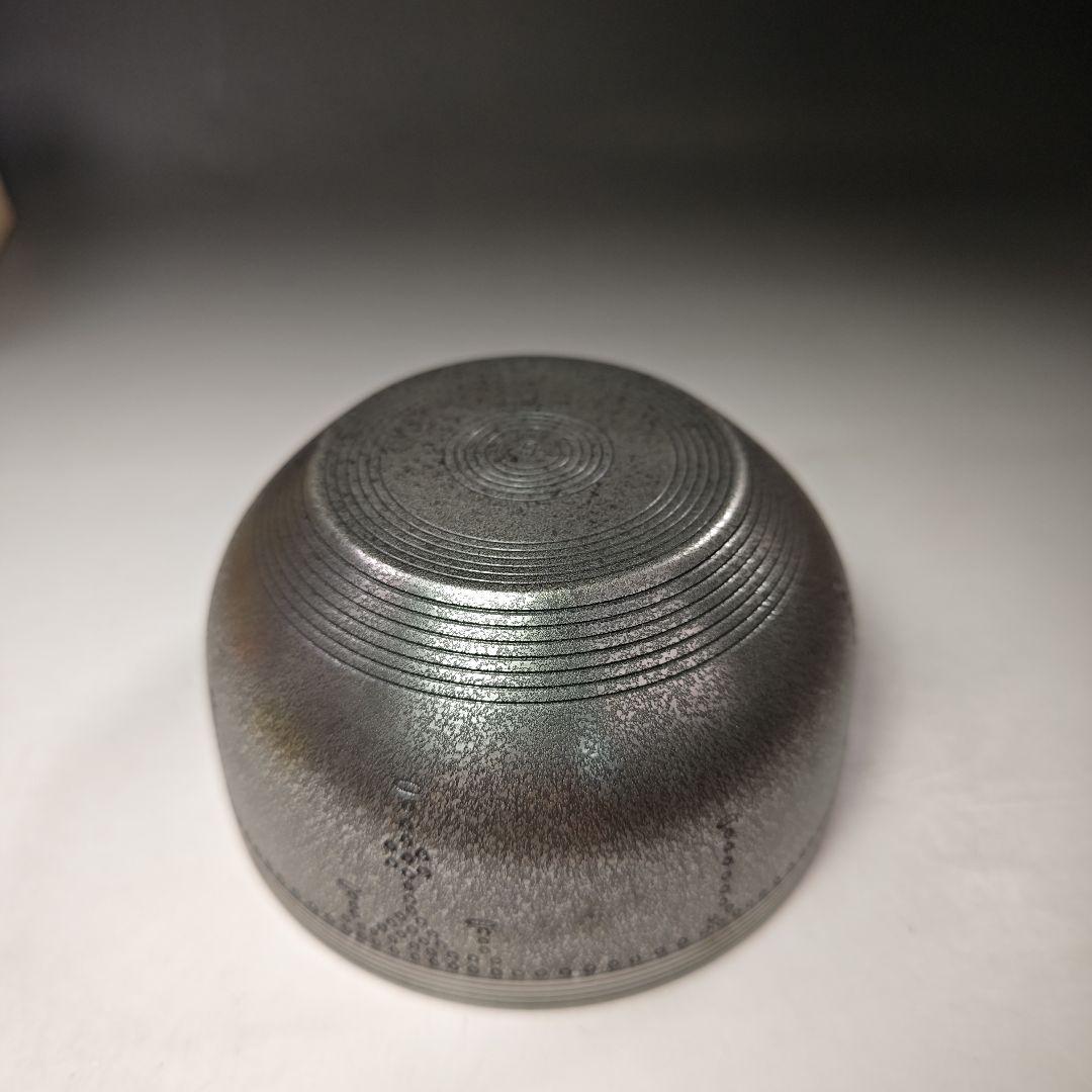 イ551 建水『金谷宗林』『瓔珞彫　建水　白銅製　共箱』茶道具