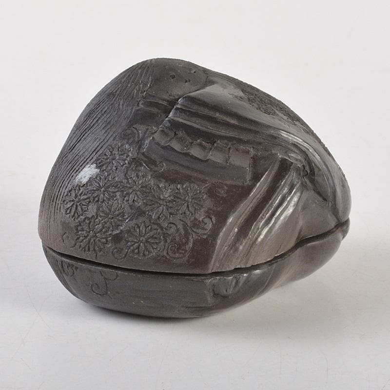 茶道具　香道具　貝形　香合　共箱　V　6541