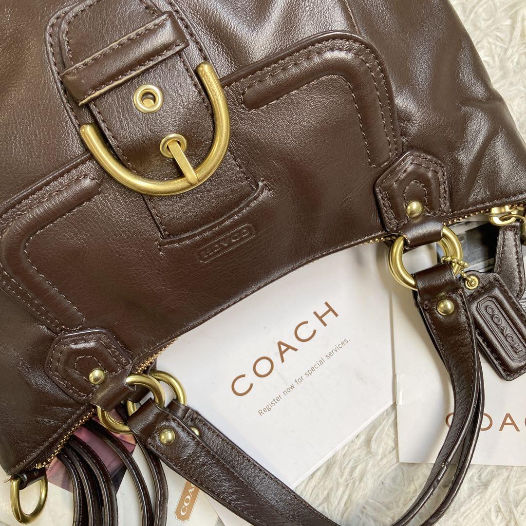 極美品 vintage coach old archive y2k キャンベル