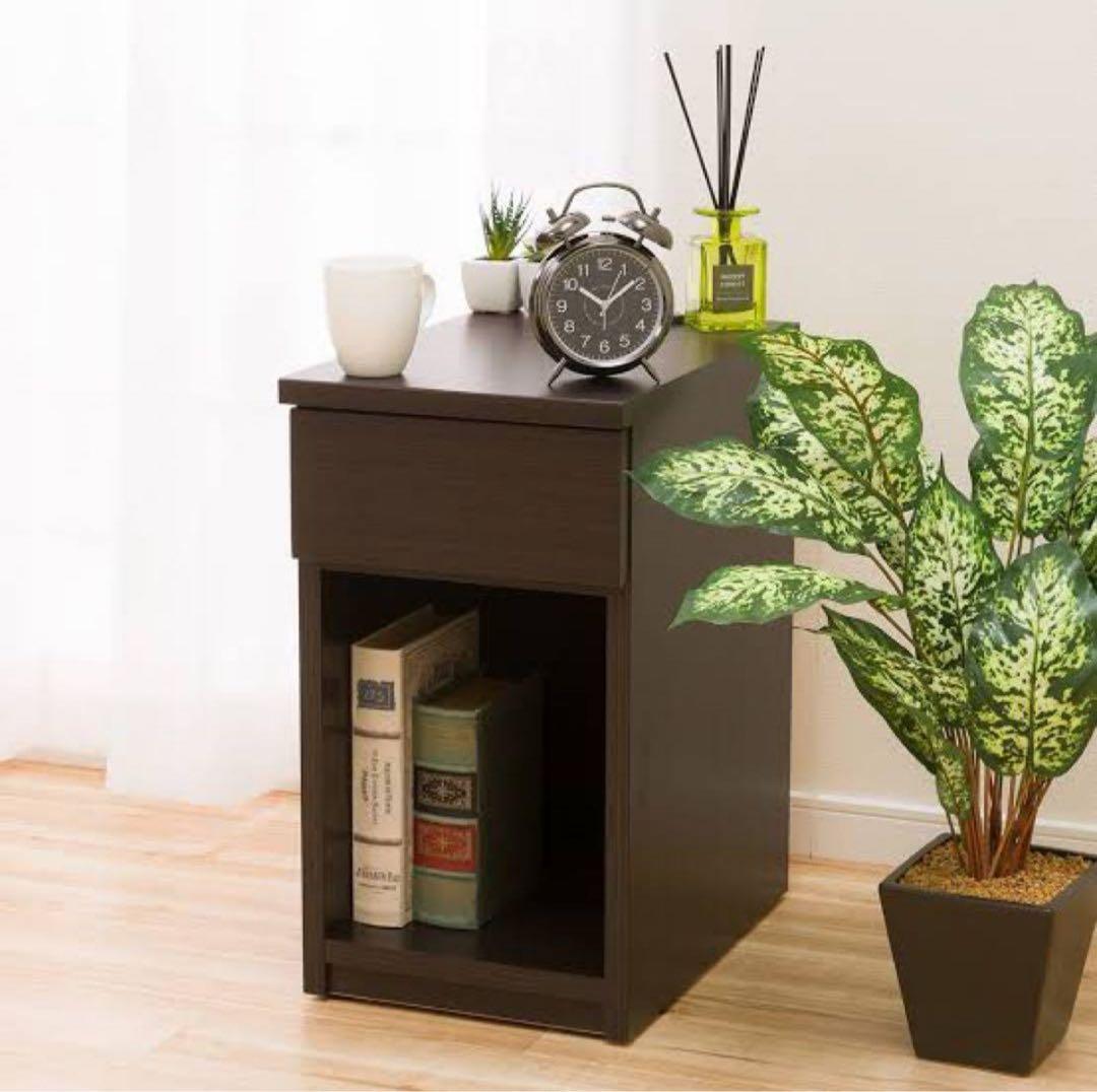 U.S. アメリカ ボンベイ サイドテーブル ラック ベッドサイド