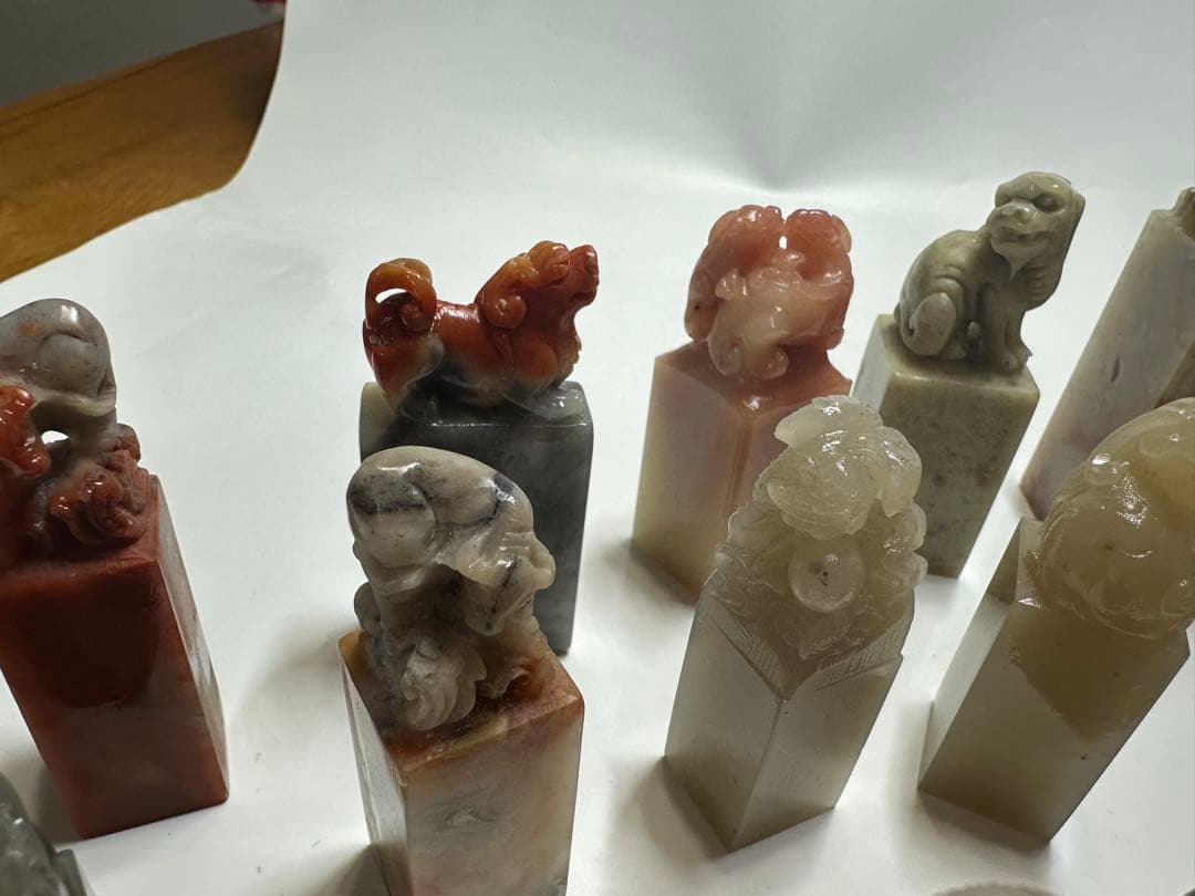 年末感謝祭 篆刻 印材 印石 まとめ 書道 落款 遊印 45点