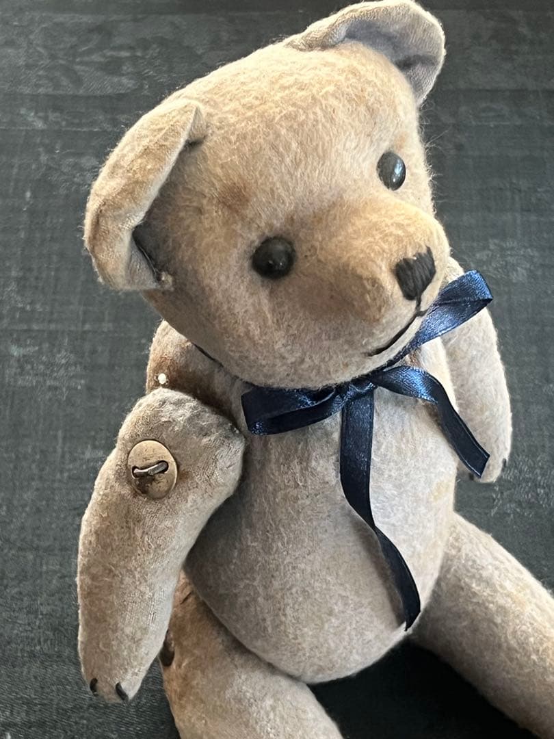 アンティークヴィンテージテディベア ぬいぐるみ陶器人形フランス