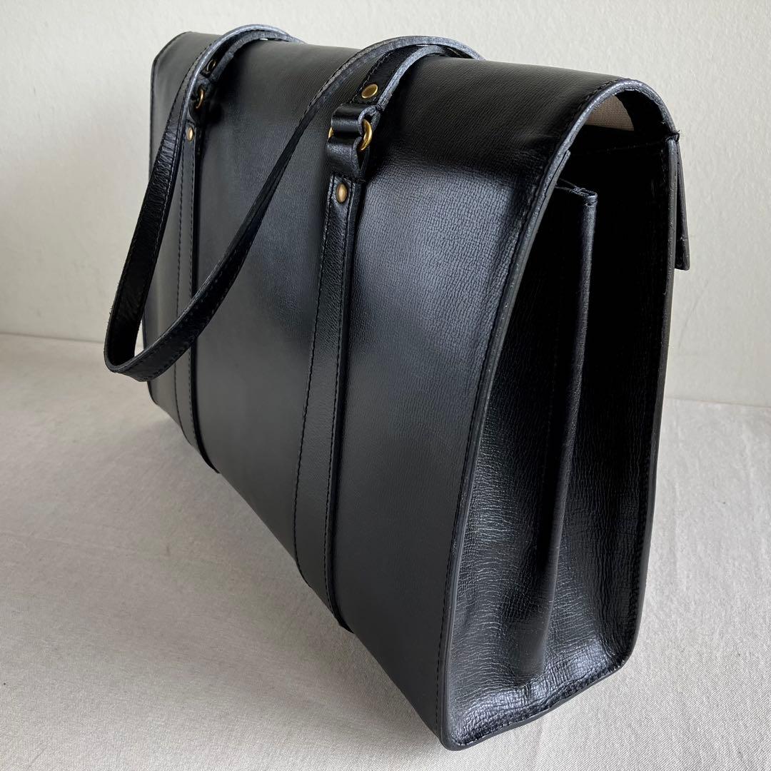 バッグ Felisi Black Leather Tote Handbag 13-44