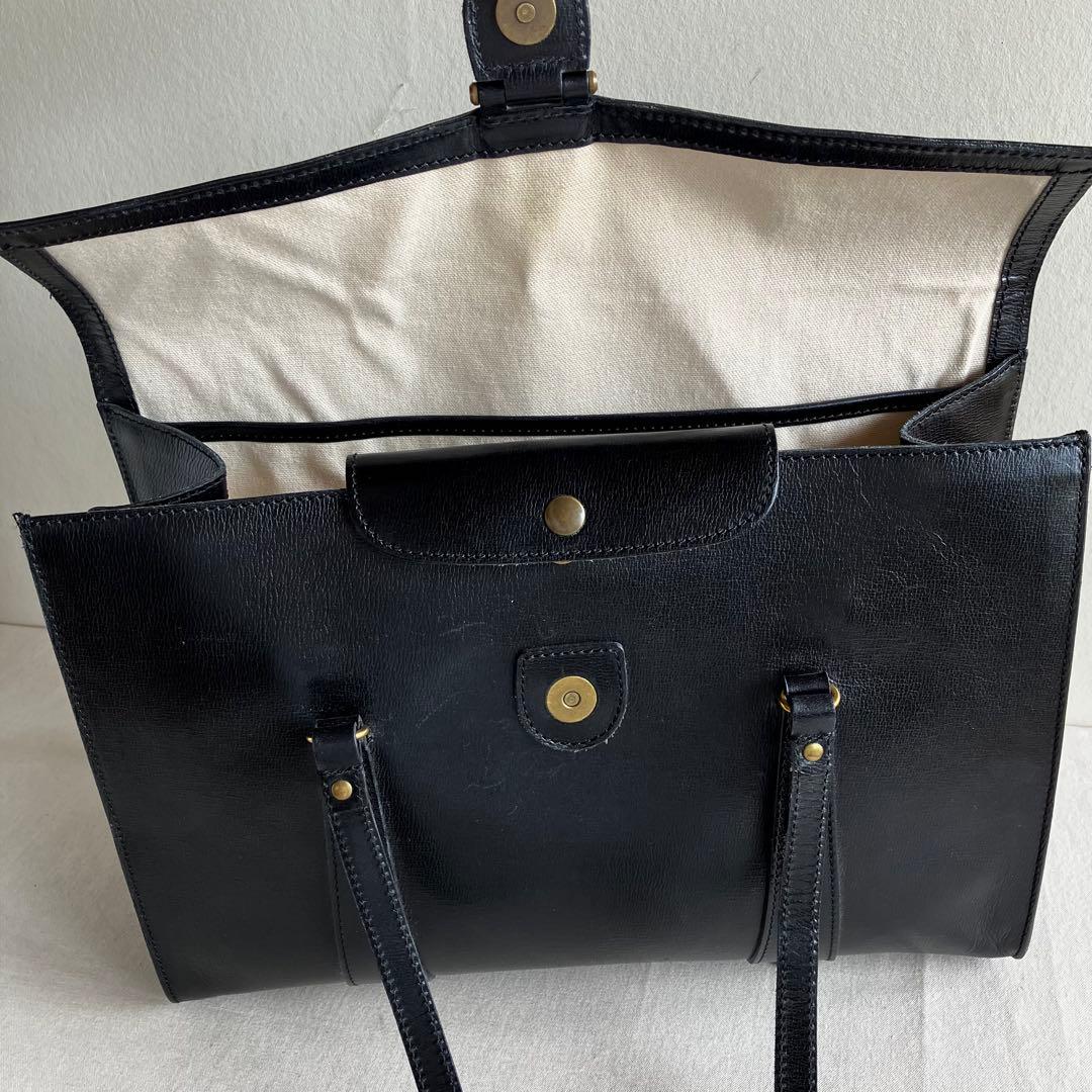 バッグ Felisi Black Leather Tote Handbag 13-44