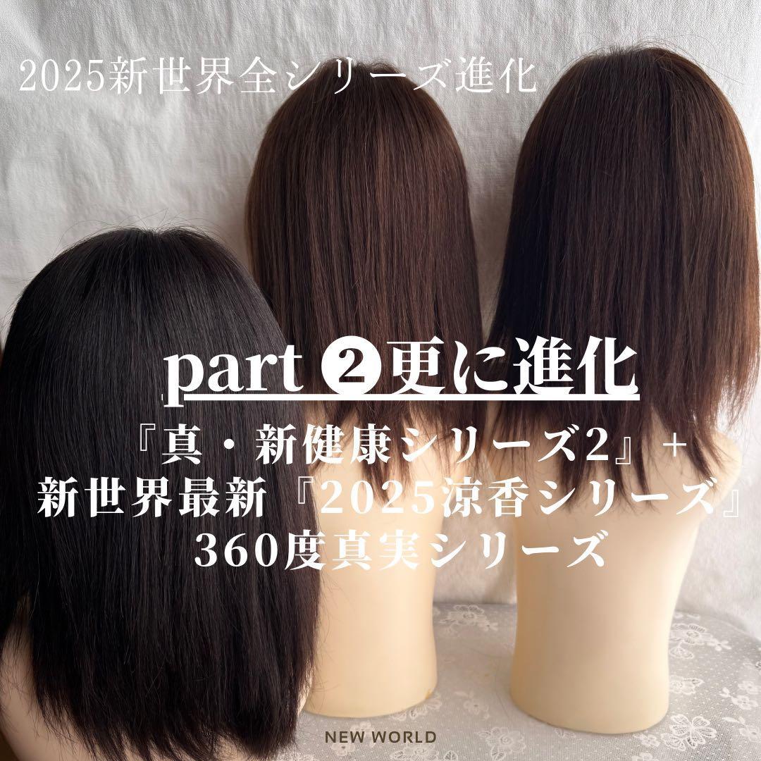 真・新健康シリーズ2025新世界人毛100%ウィッグMシルクスキン　医療ウィッグ