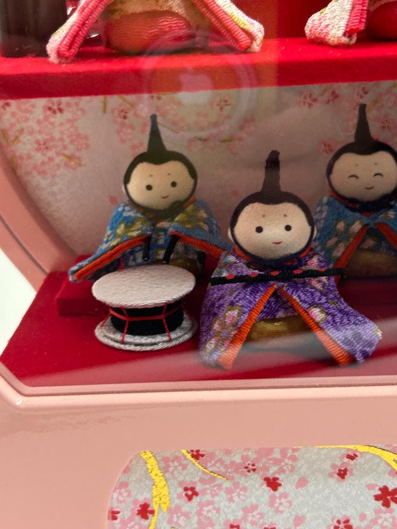 藤菊作 ひな人形 ケース飾り 三段セット 和風 インテリア 雛祭り お雛様