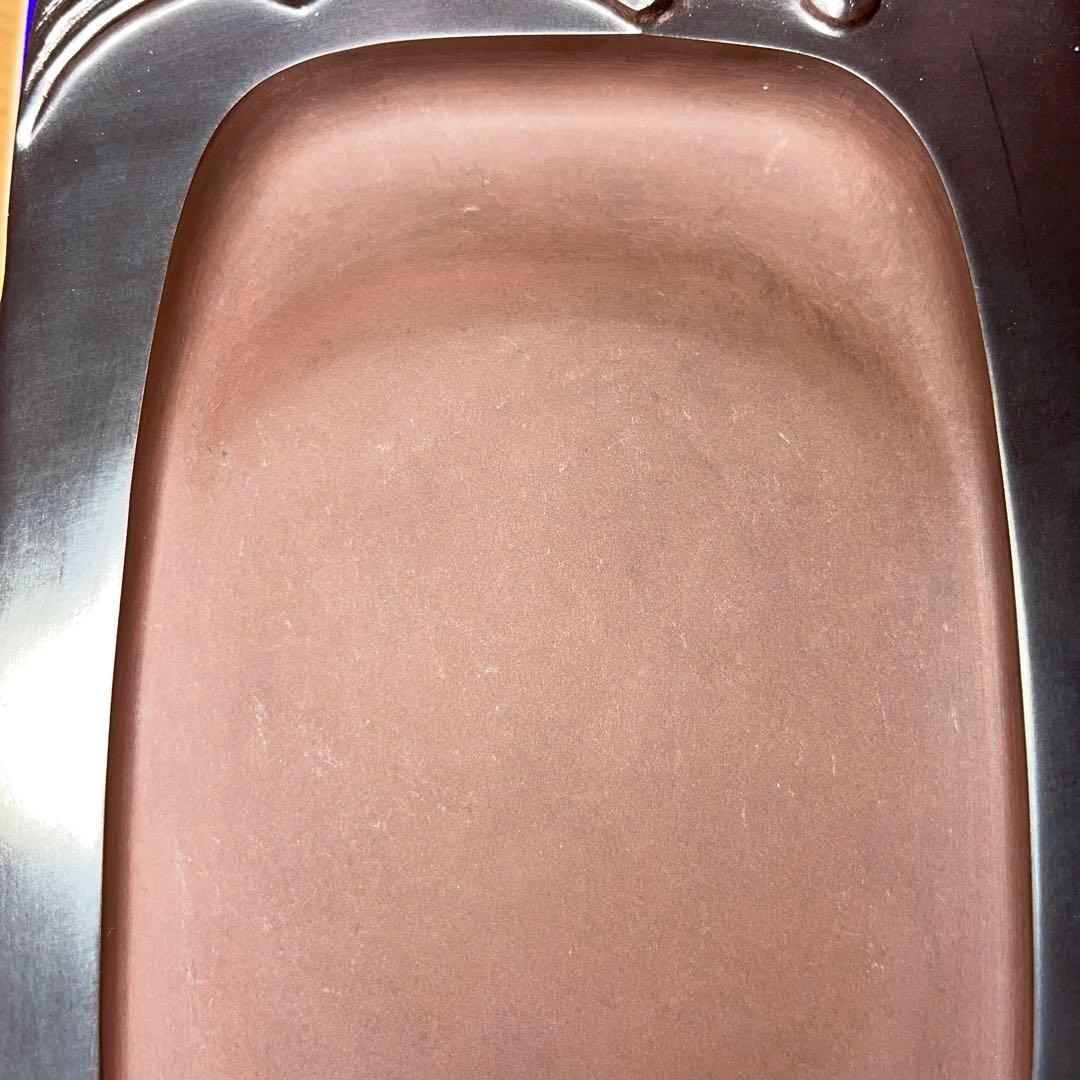 ⭕️赤間硯 梅文硯 三代 玉峯 日枝敏夫 新品未使用美品 梅花蕾を彫刻