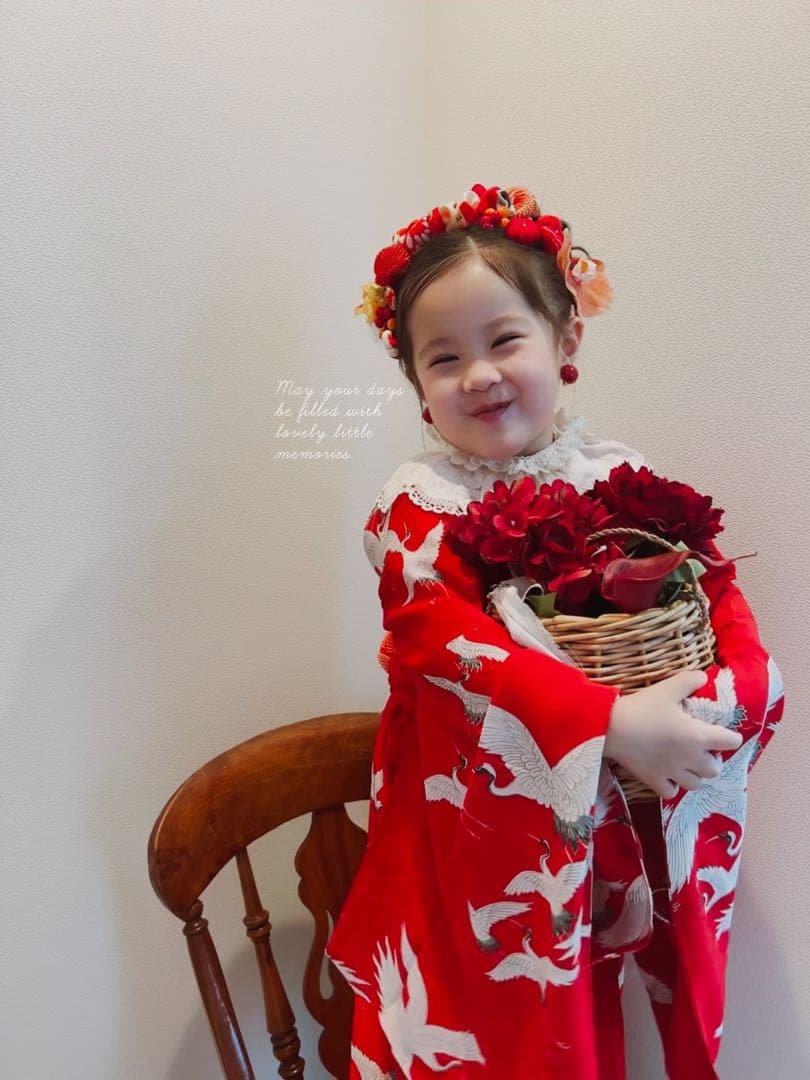 h*r様 七五三　七五三髪飾り　ヘッドドレス　着物髪飾り　リメイク髪飾り　029