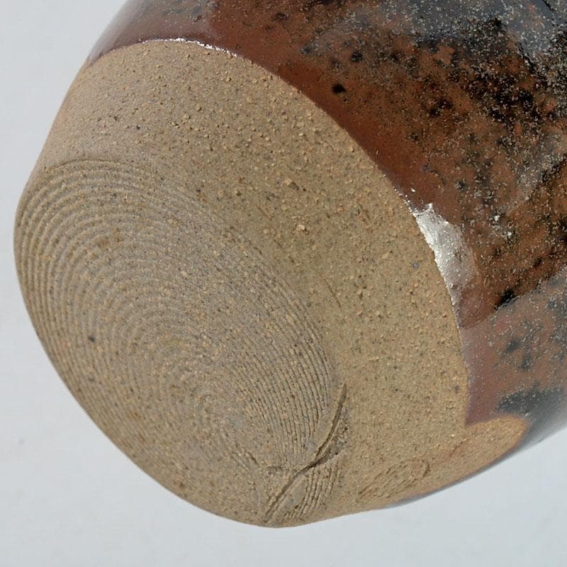 茶道具 松本鉄山作 大名物 鎗の鞘写 茶入 仕覆付 共箱