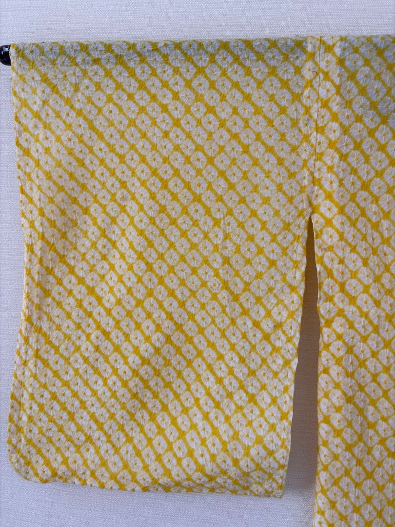 有松絞り　黄色　レア色　身丈153㎝