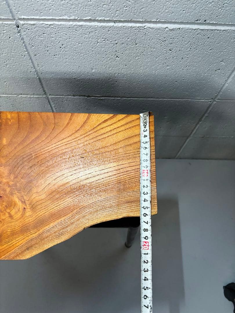 欅サイドテーブル 一枚板 自然木 無垢材