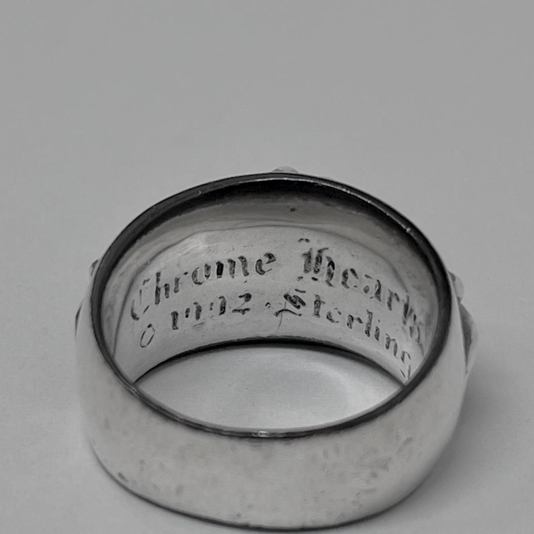 CHROME HEARTS フローラルクロスリング 1992 #17.5