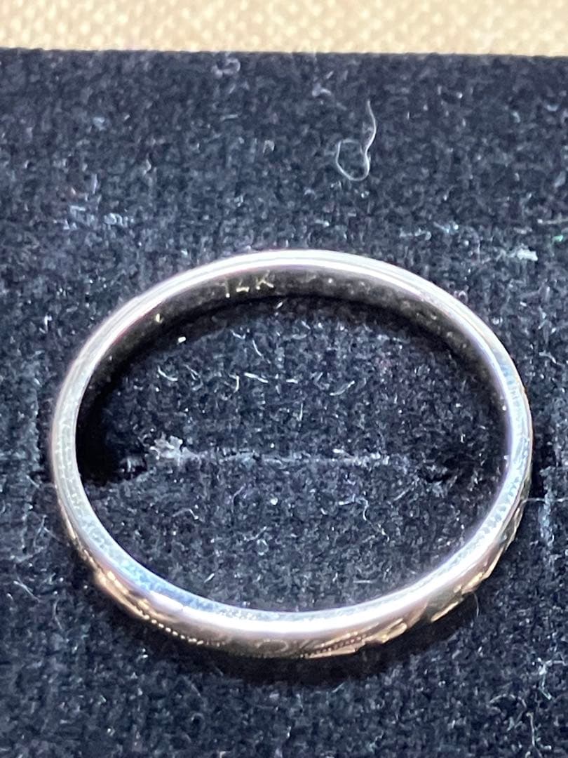 14k ハワイアン風のリング