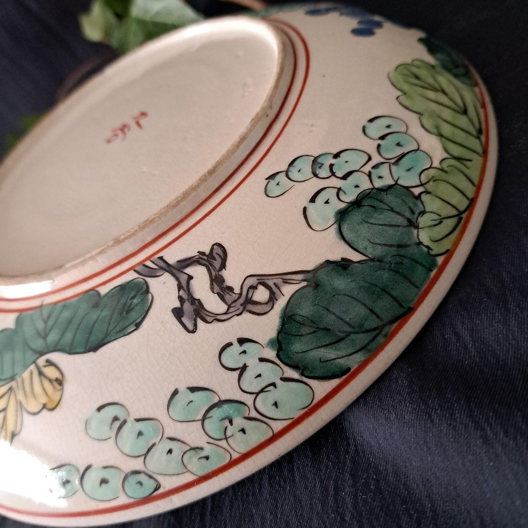 「華やかに、九谷の皿を食卓に」 九谷焼色絵皿(直径21cm) 2客セット 骨董ア