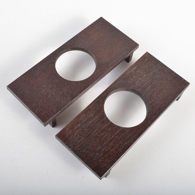 喫煙具 唐木斑竹細工 莨盆 煙草盆 一對 時代箱付 V R7346B - メルカリ