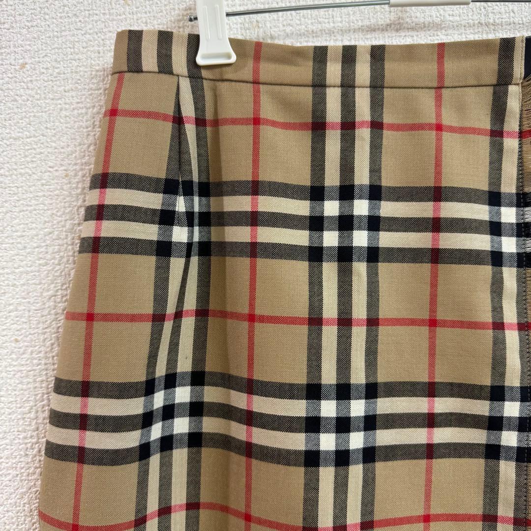 バーバリーロンドン ノバチェック フリンジ 巻きスカート ラップスカート 38