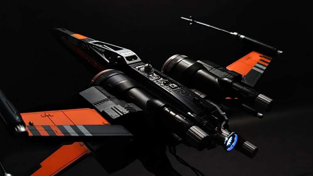 電飾改修　完成品　ブースティッド　Xウイング　1/72 塗装済　BANDAI