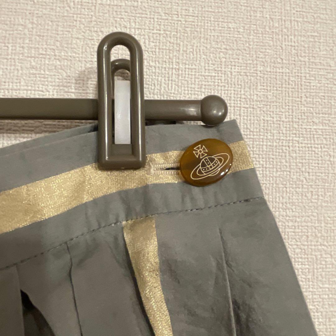 VivienneWestwood ストライプ スカパン キュロット ブルーグレー