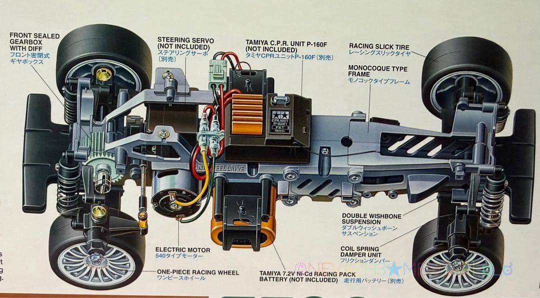 【未組立て】タミヤ◆アルファロメオ156 レーシング FF02 FWD 1/10