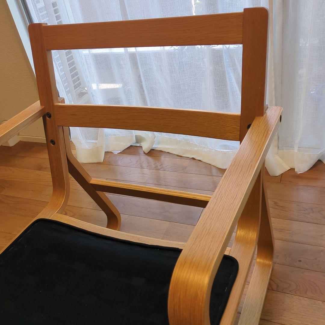 【肘掛部品あり】無印良品 リビングでもダイニングでもつかえるソファチェア