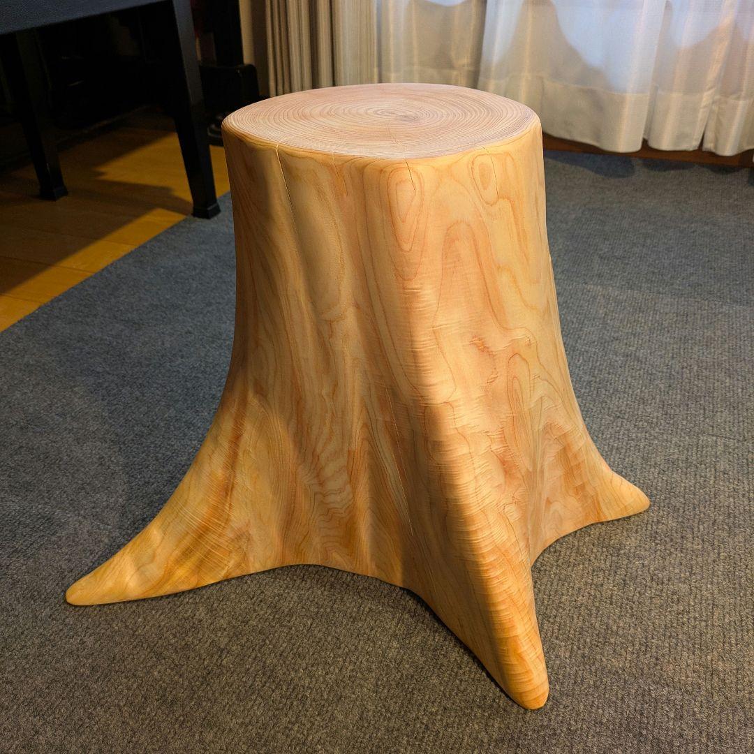 Ai　　檜　切り株　丸太　椅子　スツール　 高さ約32㎝